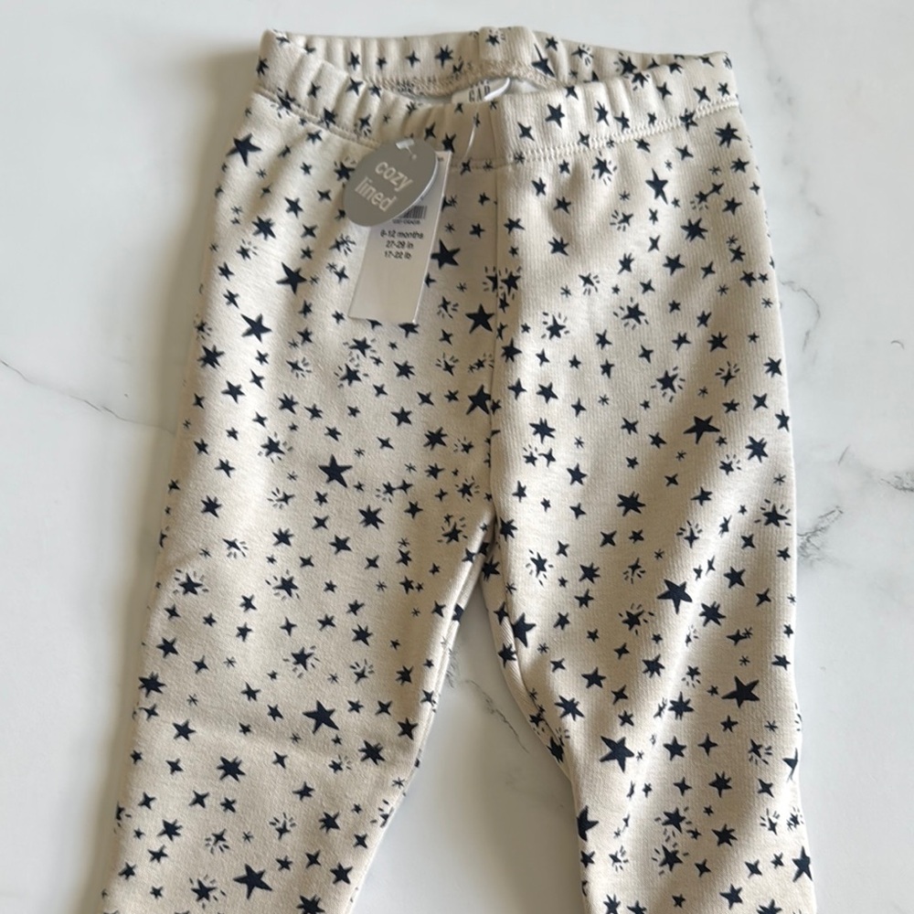 GAP Beige Star Print Baby Pants